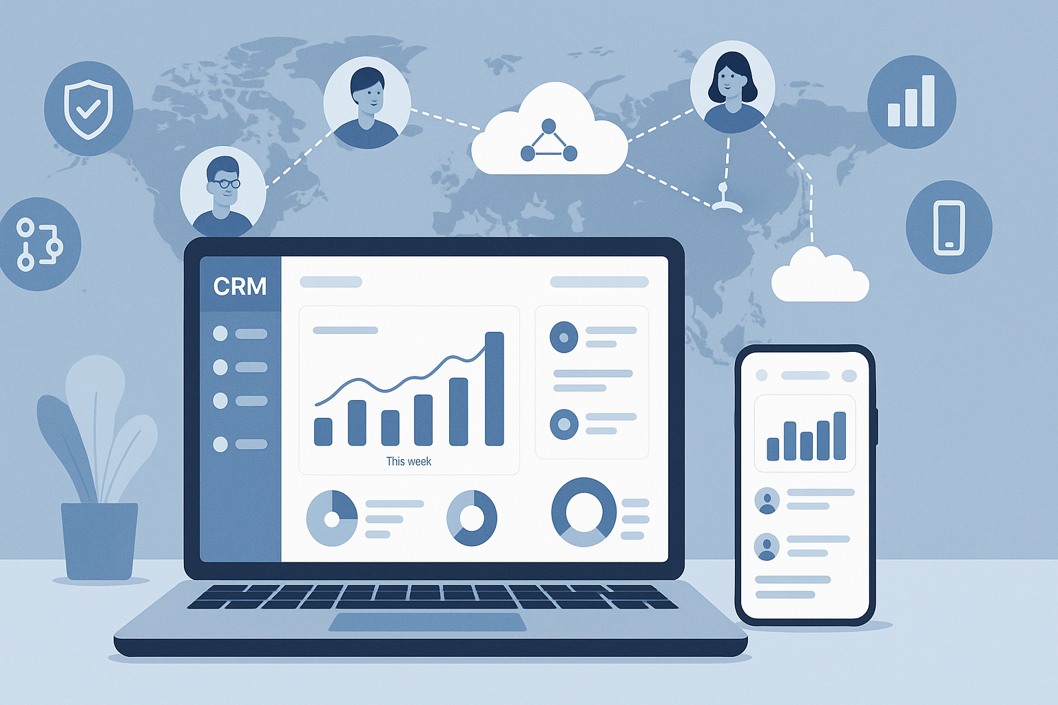 benefits of using an online crm solution for remote teams